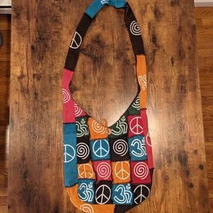 Peace Sign Shoulder Bag
